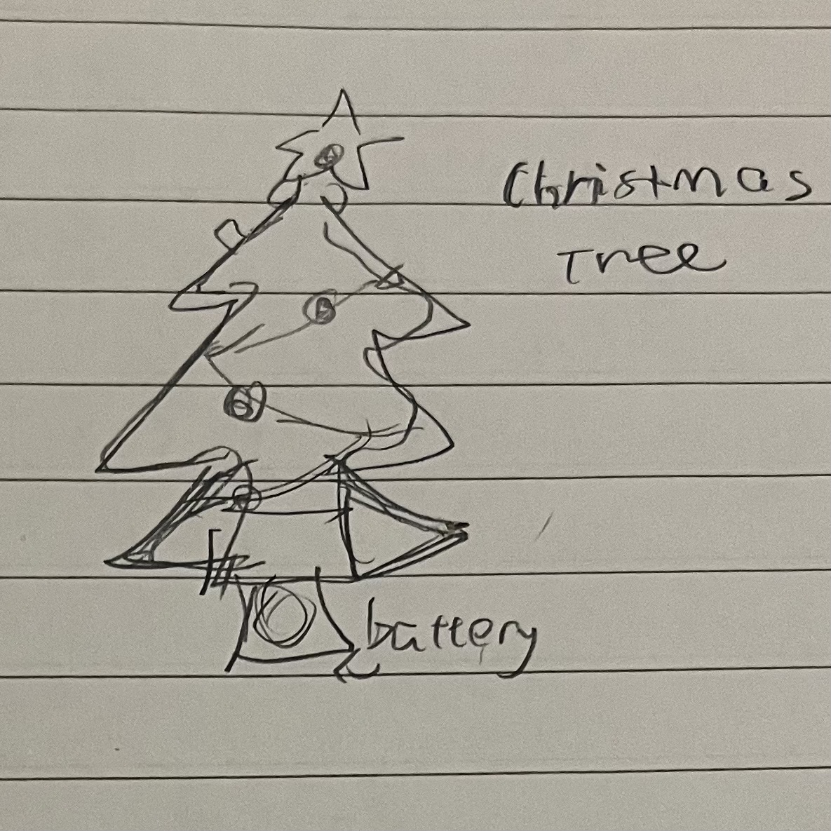 The color of the aligator clips reminds me of christmas tree, so I decided to make a circuit with this