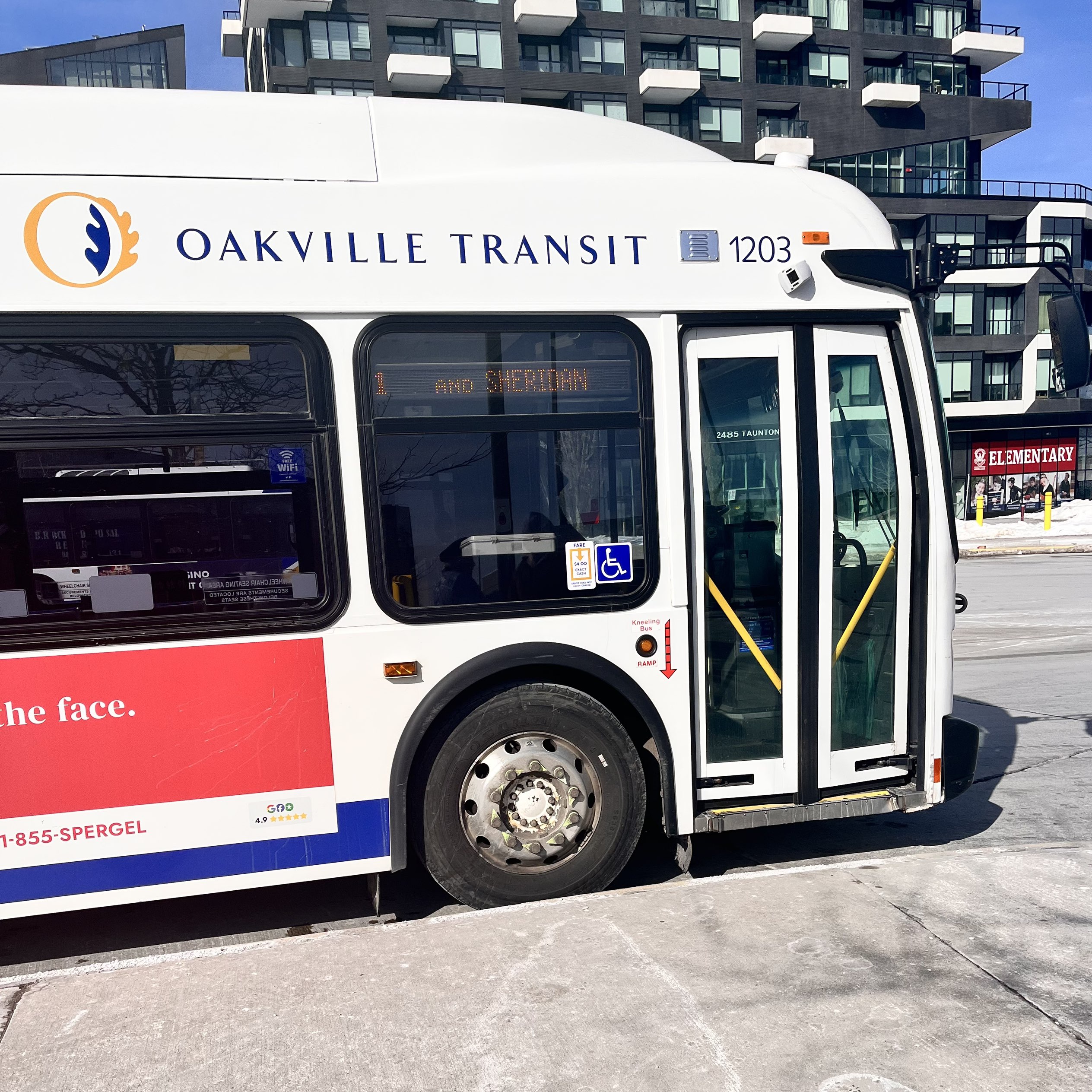 When I was at the bus stop, here is the sound came from a bus's engine