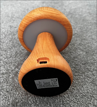 The mushroom lamp photo took from bottom perspective