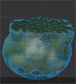 Adding texture to the bottom of the model, where it's not fully scanned.